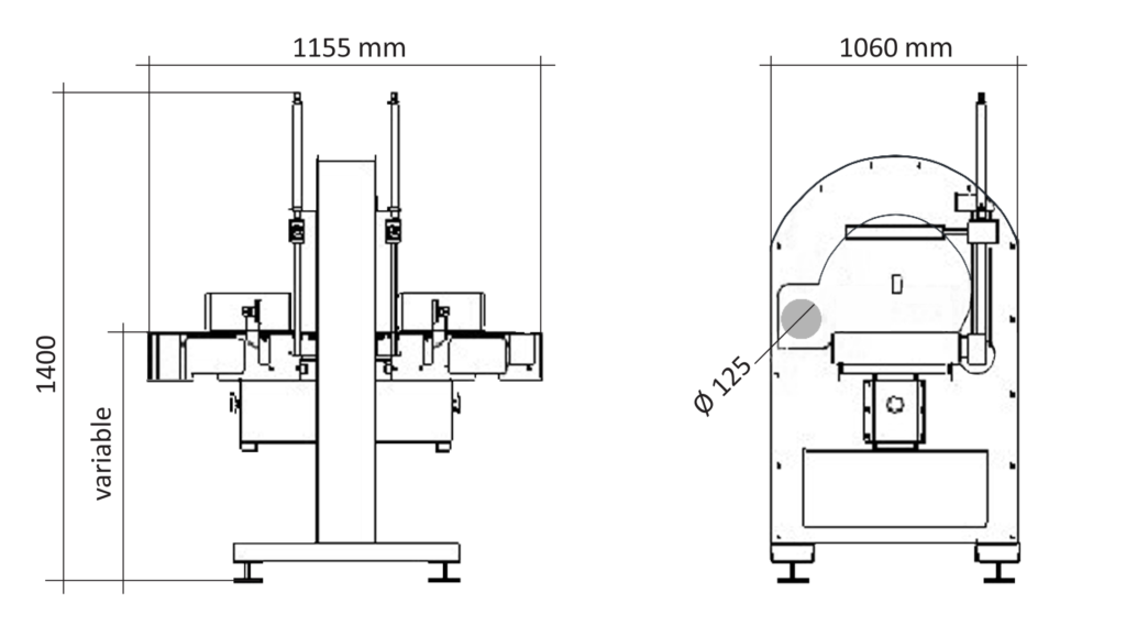 schema banderoleuse horizontale V