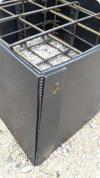 plaques polypropylene pour coffrage sur chantier