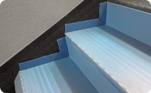 plaques polypropylène pour protection des escaliers