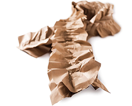 calage papier pour les expéditions libellule
